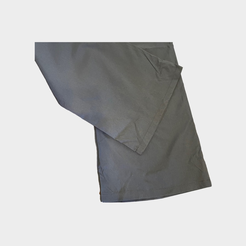 Pretty Little Thing Charcoal Peach Skin Straight Leg Trousers - Picture 9 of 10